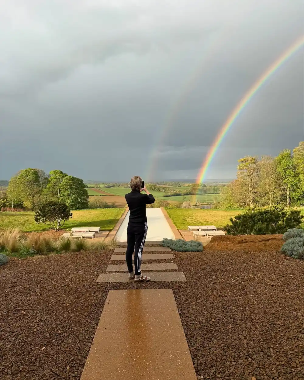 Ellen DeGeneres Shows Off Rainbow After Moving to England