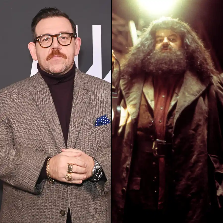 Everyone Cast in HBO s Harry Potter TV Series — and Who They re Playing John Lithgow and More 723 Nick Frost as Rubeus Hagrid_Robbie Coltrane as Hagrid_