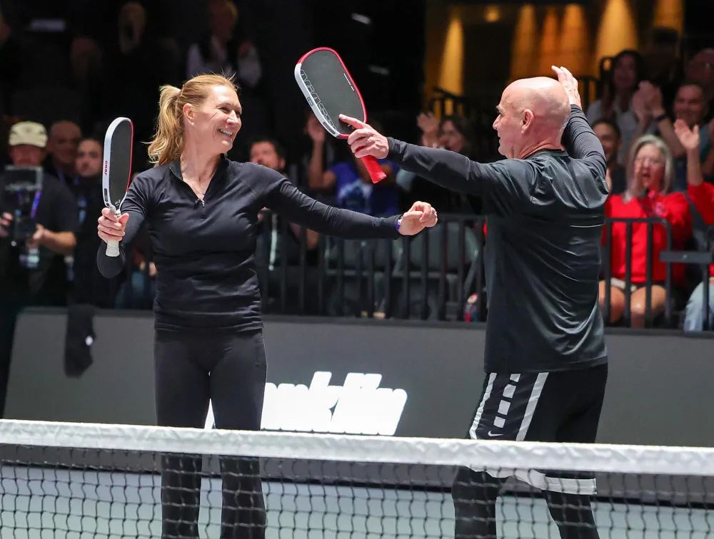 Excl Andre Agassi Love Lives Playing Pickleball with His Wife Date Nights