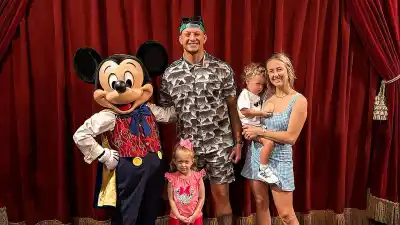 Feature Brittany Mahomes Rocks a Baby Blue Dress and a Fresh Face at Disney World