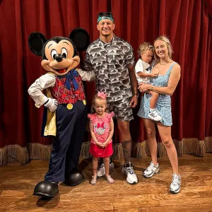 Feature Brittany Mahomes Rocks a Baby Blue Dress and a Fresh Face at Disney World