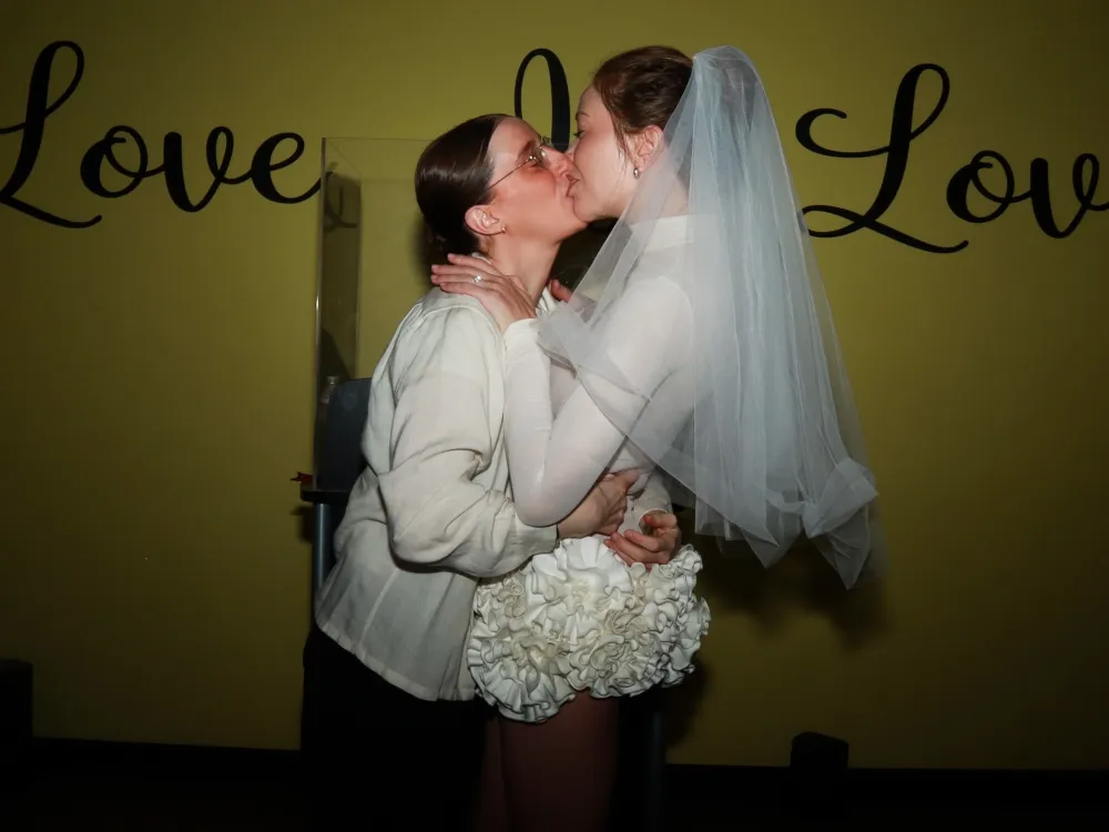 Gabby Windey Wows in Sheer Dress for Her Legal Wedding With Robby Hoffman