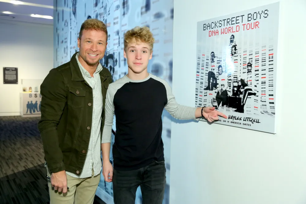 Brian and Baylee Littrell in 2019