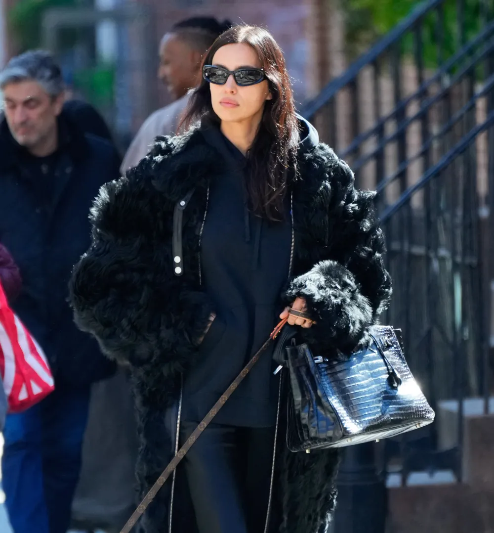 Irina Shayk is seen on April 1, 2025 in New York City.