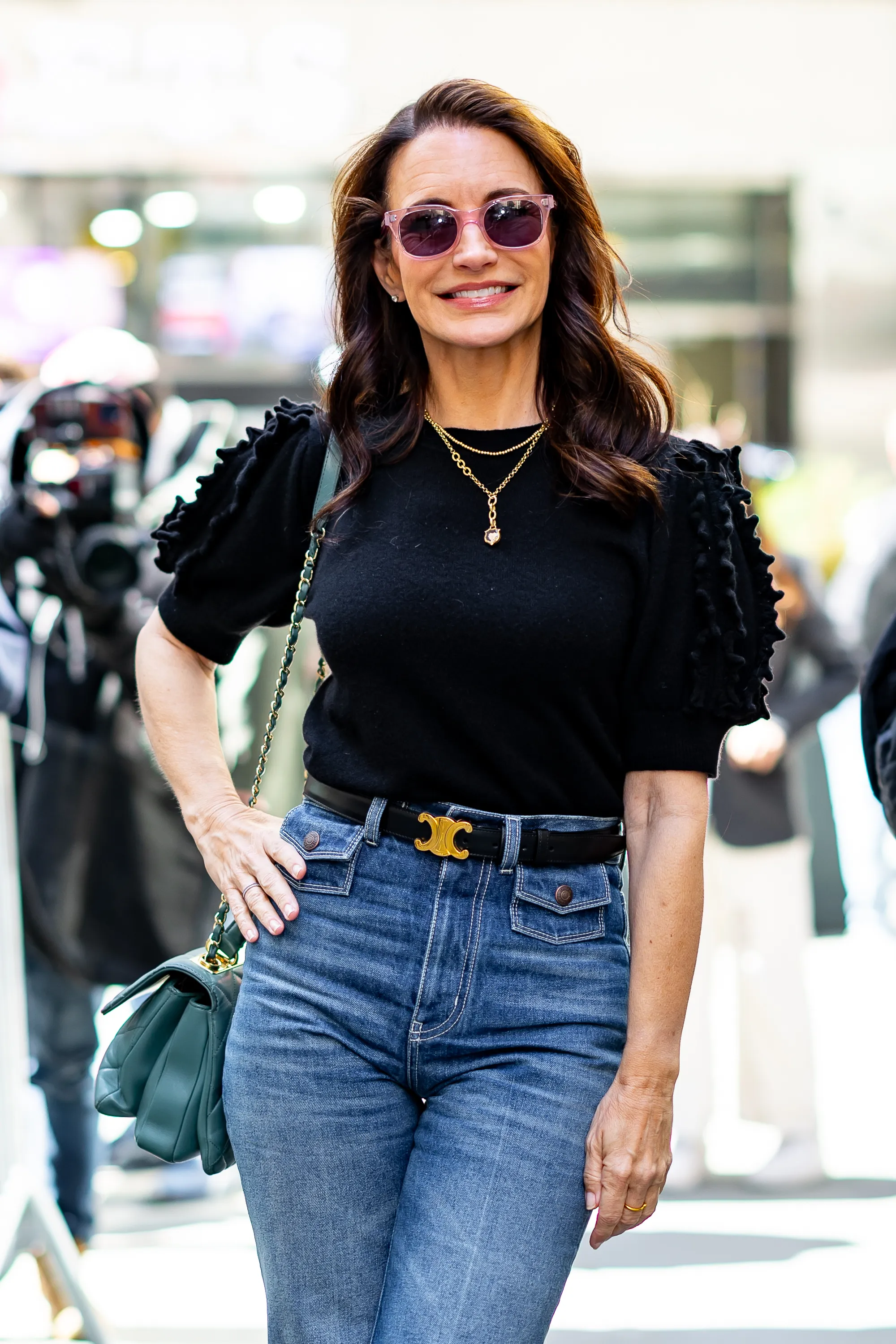Kristin Davis is seen at 'The Today Show' on April 02, 2025 in New York City.
