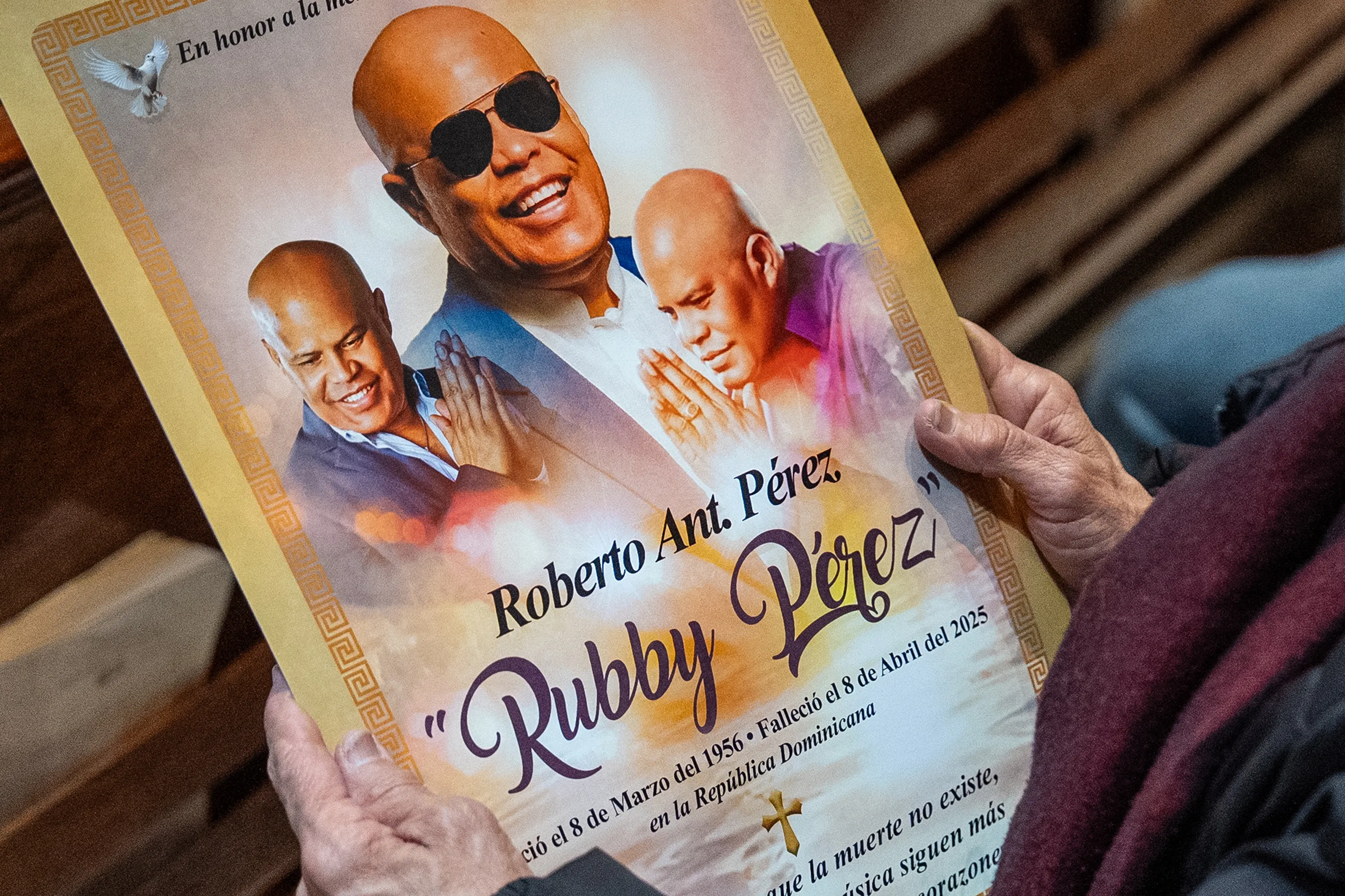 Esquela de Rubby Pérez.