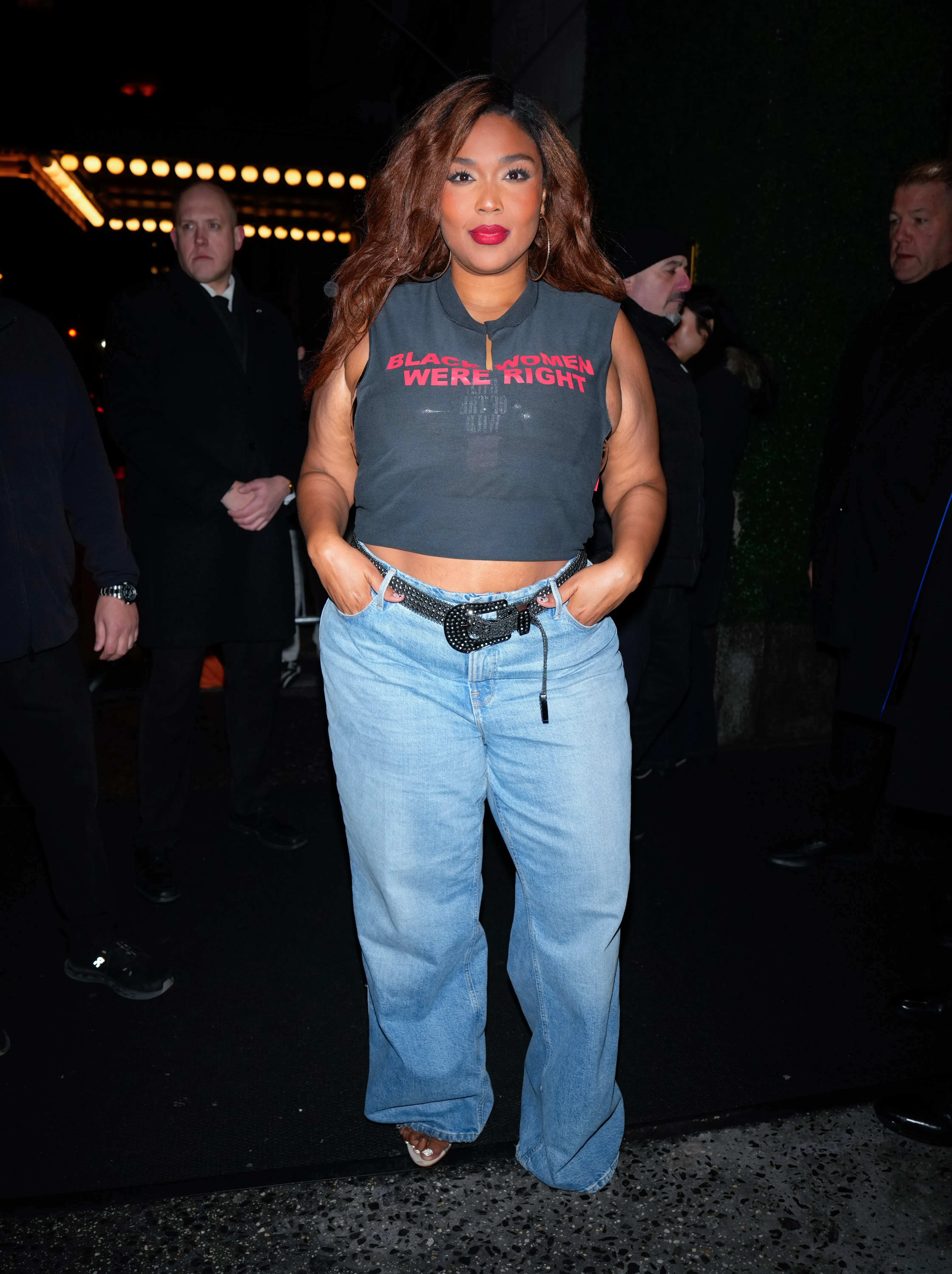 Lizzo is seen at the SNL Afterparty on April 12, 2025 in New York City.