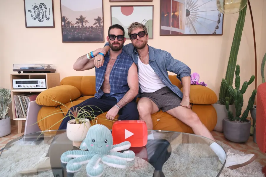 Lance Bass and Michael Turchin at Coachella 2025