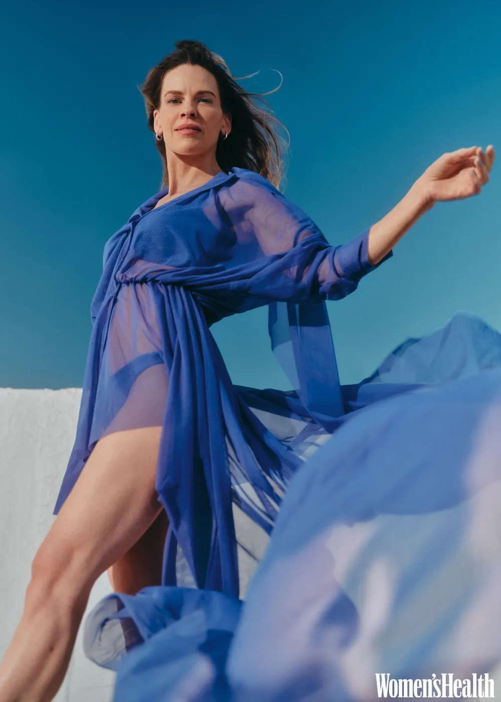 Hilary Swank Sparkles in Swimsuit Pics for Women s Health Cover Calls Turning 50 an Exciting Time
