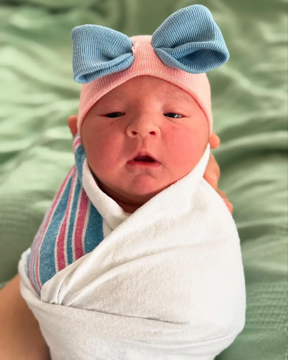 Jason Kelce Asks Wife Kylie Kelce If She Put a Filter on 1st Picture of Baby Finn
