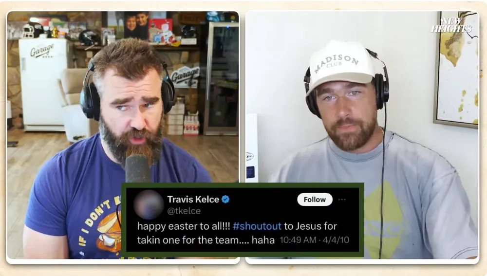 Jason Kelce Hilariously Roasts Travis Kelce for His Old Easter Tweet