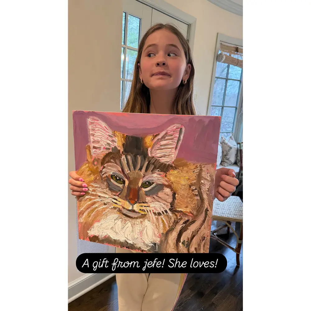 Jenna Bush Hager&rsquo;s Daughter Mila Gifted Painting from Former President George W Bush for Her Birthday