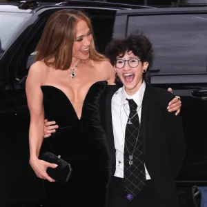 Jennifer Lopezs Child Emma Rocks a Tux at Good Night and good Luck Premiere