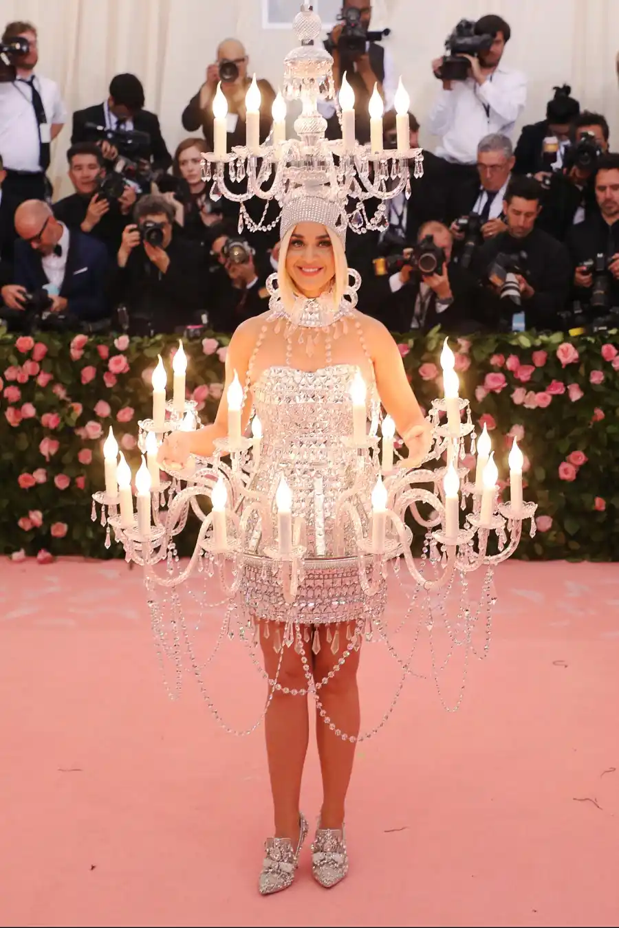 Katy Perry s Met Gala Evolution Chandelier Ensembles to Winged Moments 216