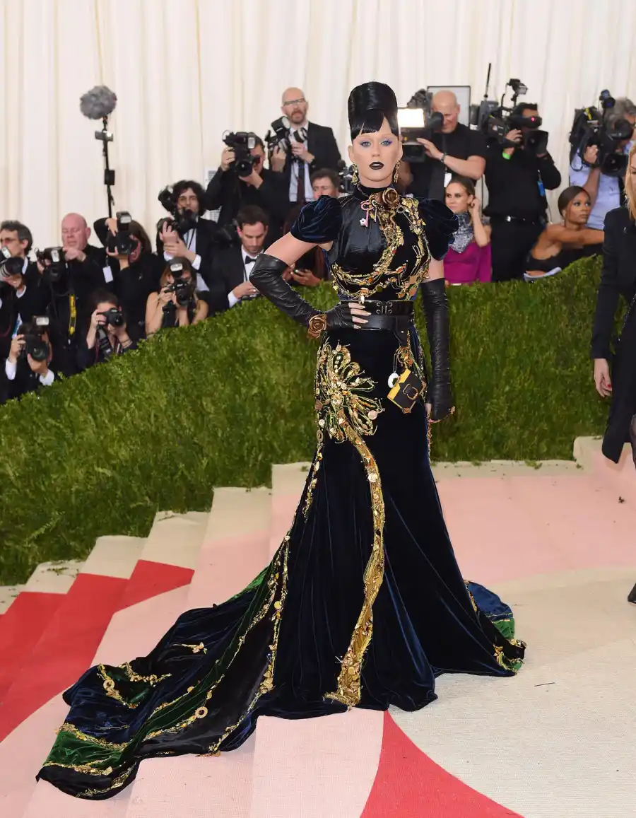 Katy Perry s Met Gala Evolution Chandelier Ensembles to Winged Moments 220