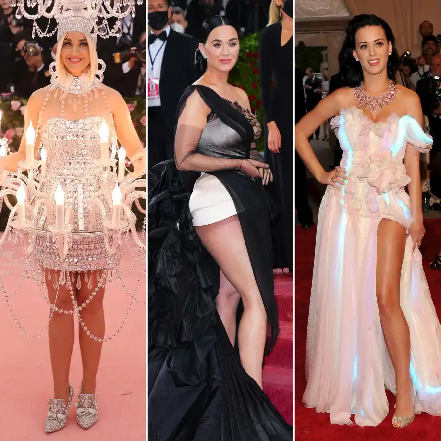 Katy Perry s Met Gala Evolution Chandelier Ensembles to Winged Moments 221
