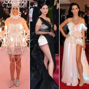 Katy Perry s Met Gala Evolution Chandelier Ensembles to Winged Moments 221