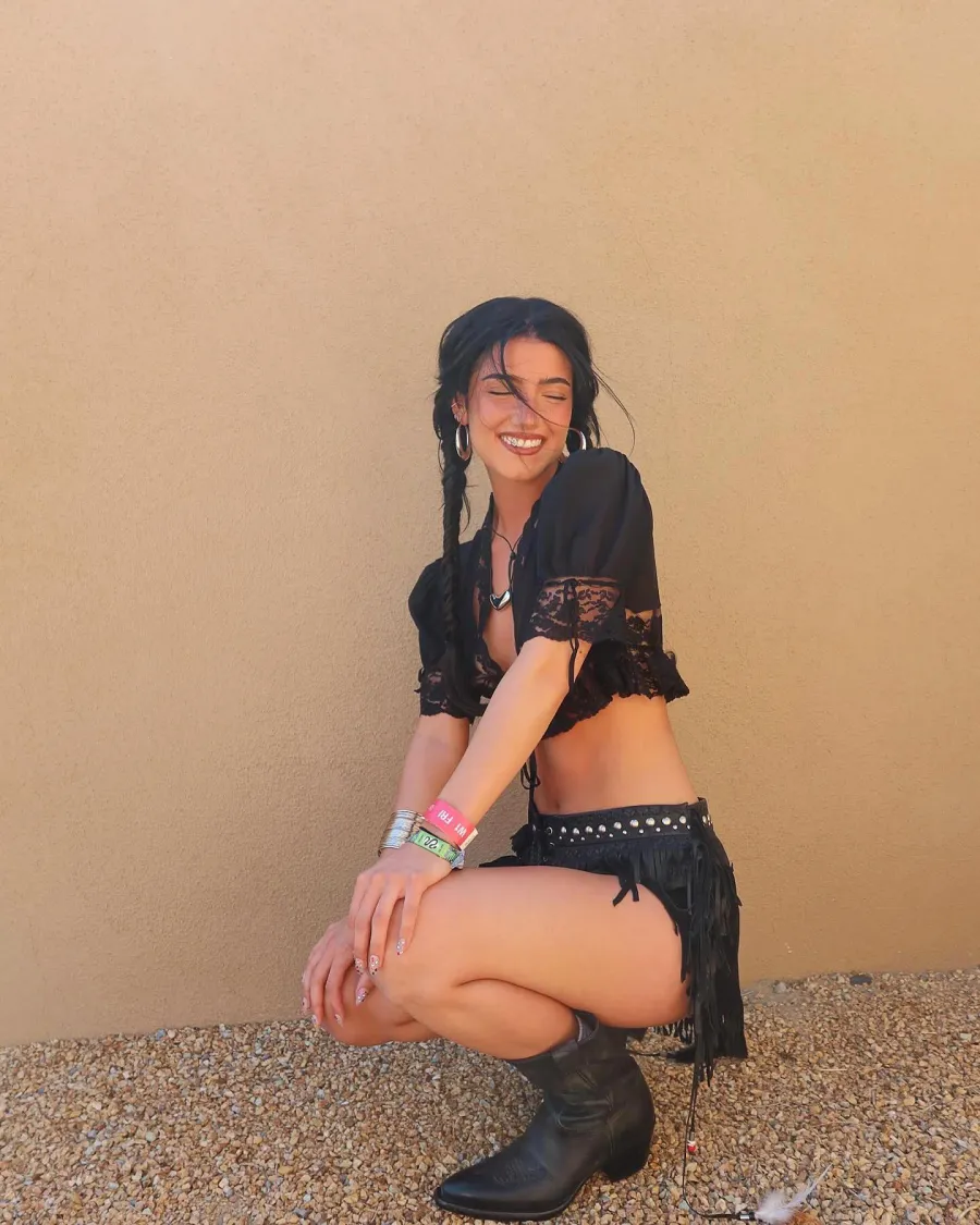 Kylie Jenner Rachel Lindsay and More Stars Bring Their Festival Best to Coachella 2025 See Photos 748 Charli D Amelio