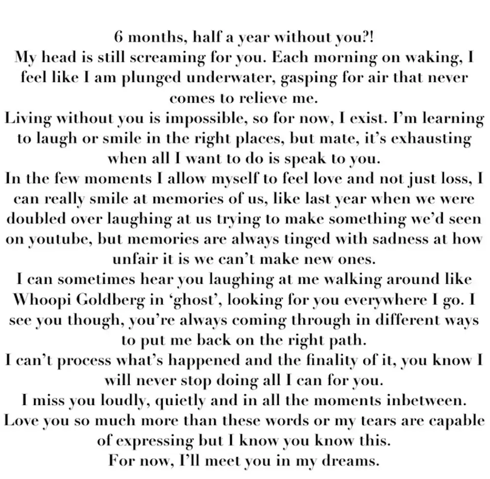 Liam Payne s Sister Marks 6 Months Since His Death