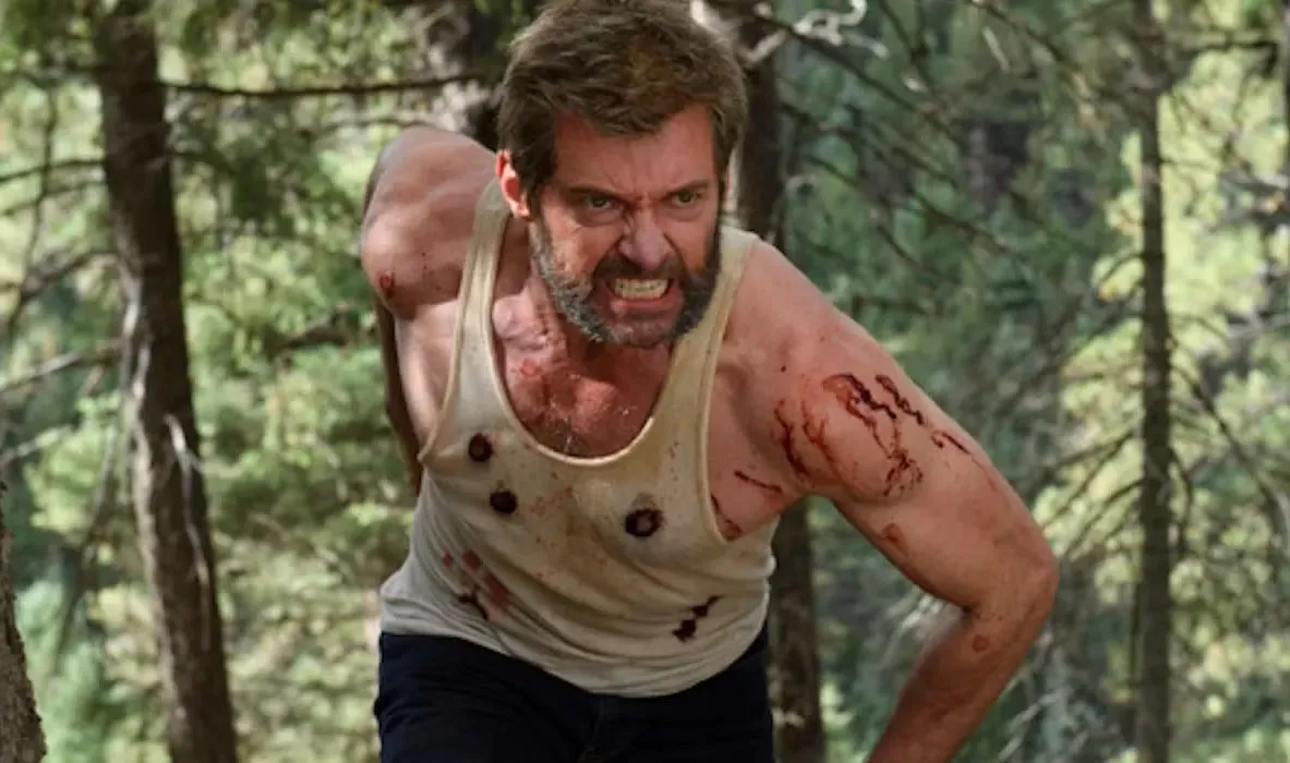 Hugh Jackman in Logan.