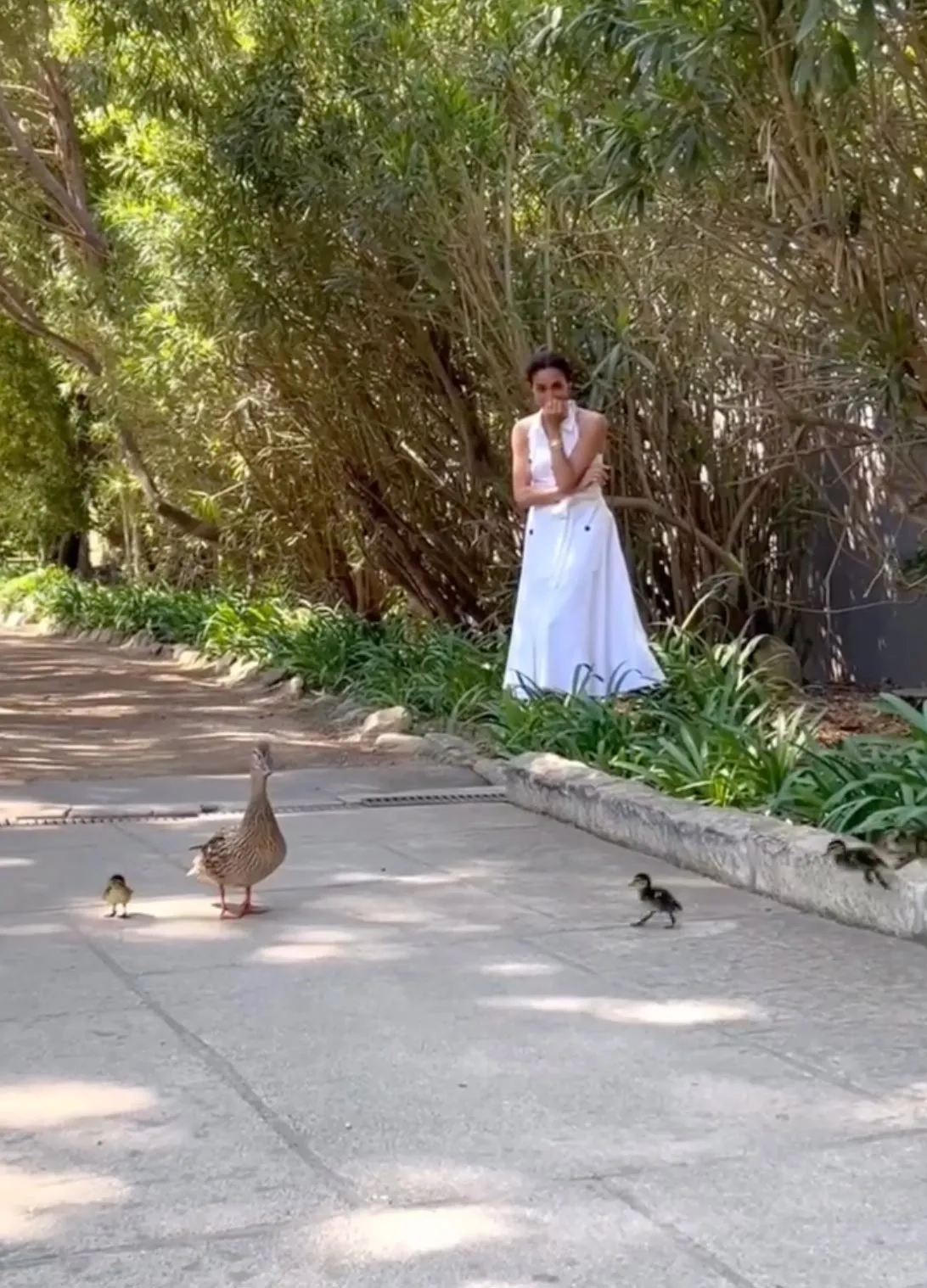 Meghan Markle Delivers California Cool Vibes in Her White Halter Dress on Easter Sunday