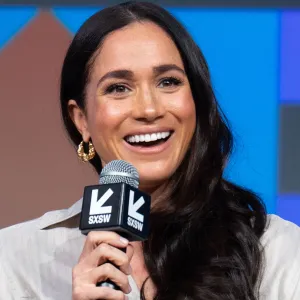 TOPSHOT - Britain's Meghan, Duchess of Sussex, attends the "Keynote: Breaking Barriers, Shaping Narratives: How Women Lead On and Off the Screen," during the SXSW 2024 Conference and Festivals at the Austin Convention Center on March 8, 2024, in Austin, Texas. (Photo by SUZANNE CORDEIRO / AFP) (Photo by SUZANNE CORDEIRO/AFP via Getty Images)