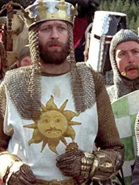 The cast of Monty Python and the Holy Grail.