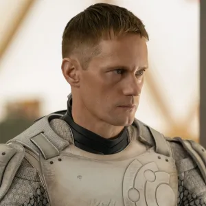 Alexander Skarsgård in Murderbot.
