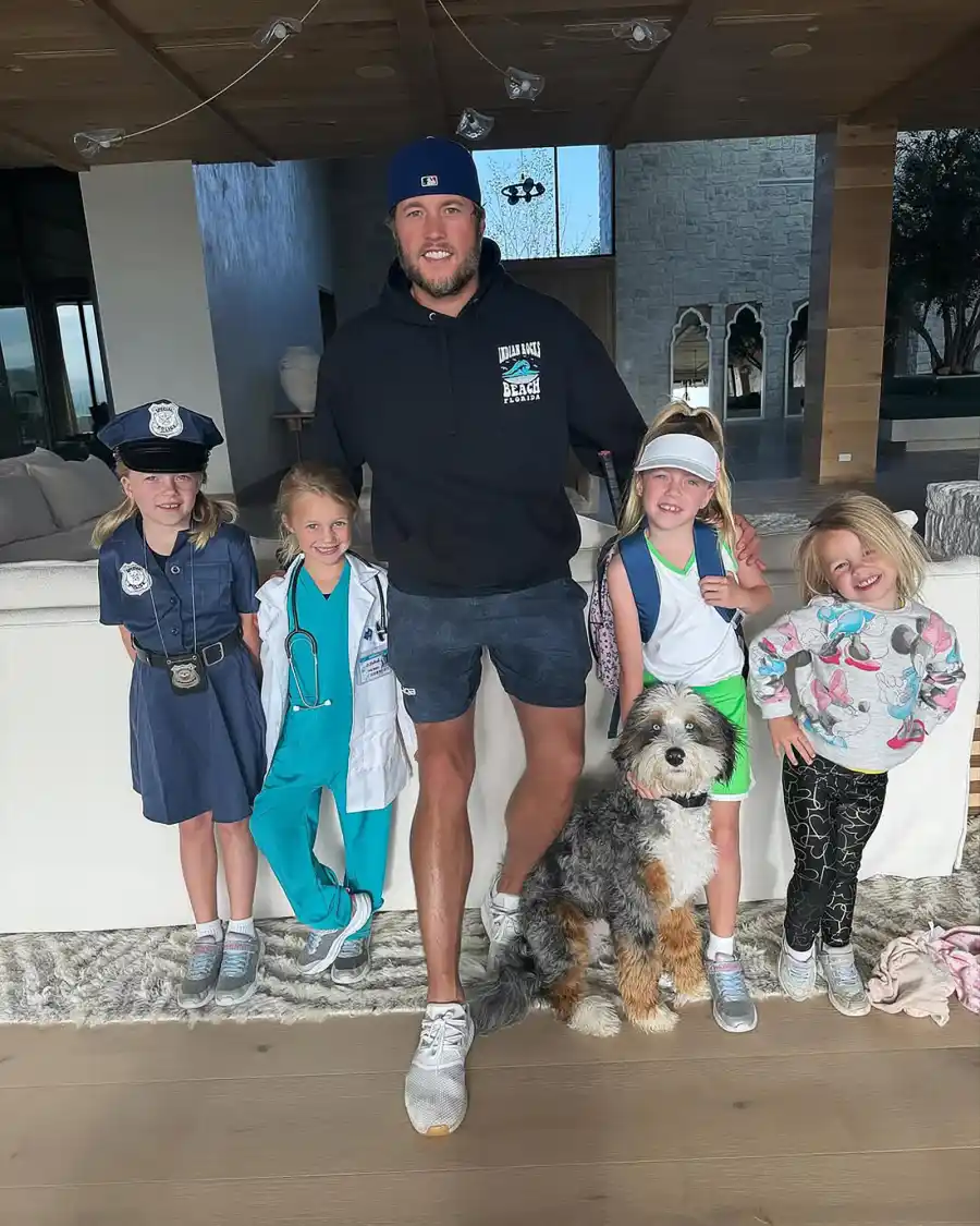 NFL’s Matthew Stafford and Wife Kelly Stafford’s Family Album With 4 Daughters: Photos