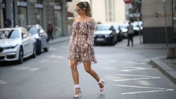 Off-Shoulder Dresses That Channel Rich Mom on Vacation Energy