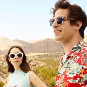 Cristin Milioti and Andy Samberg in 'Palm Springs.'