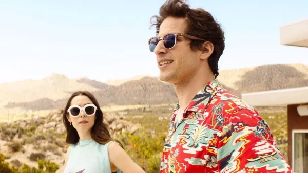 Cristin Milioti and Andy Samberg in 'Palm Springs.'