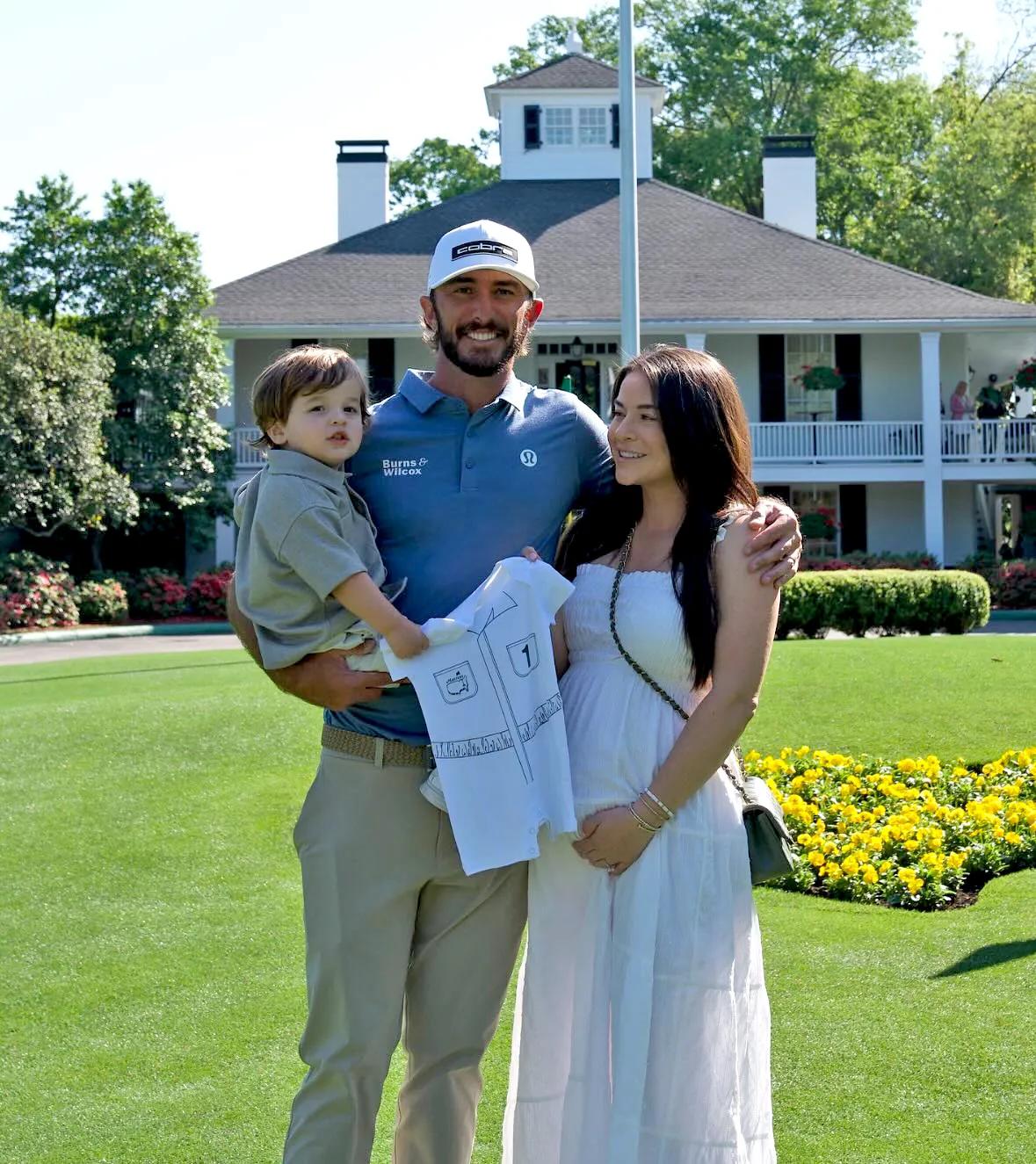 Pro Golfer Max Homa and Wife Lacey Homa Make Baby Announcement in Front of Masters Clubhouse