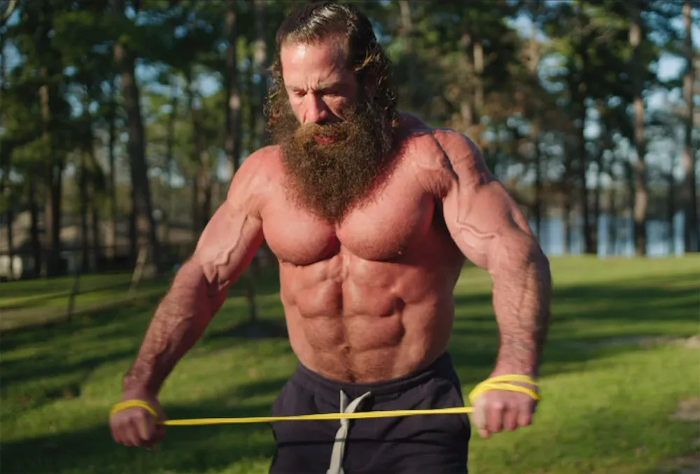 Raw Meat Influencer Brian Johnson The Liver King Has a Crazy Torso Eats Testicles