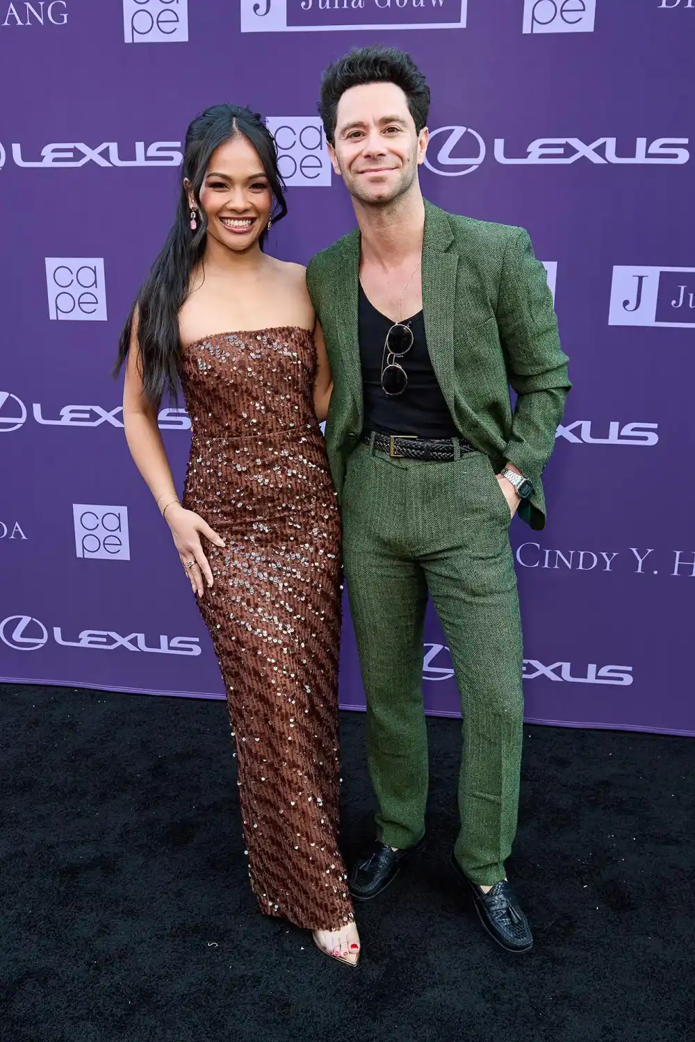 Sasha Borrows Jenn Trans Jacket at Hulu Event