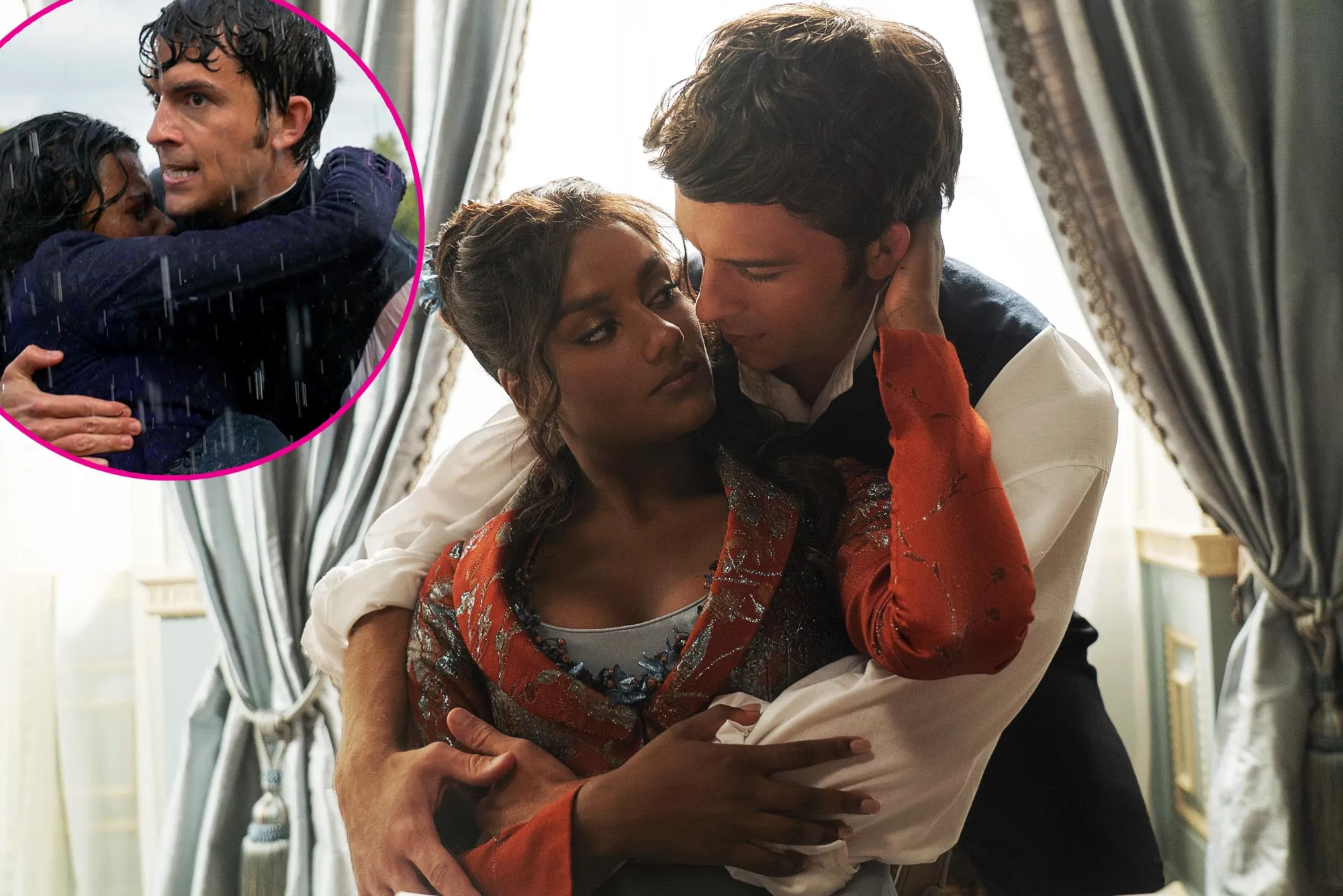 Simone Ashley Breaks Down How She Filming the Iconic Bridgerton Rain Scene With Jonathan Bailey 338
