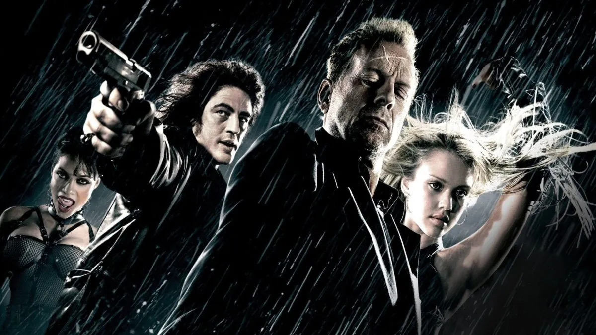 The cast of Sin City from the film's poster.