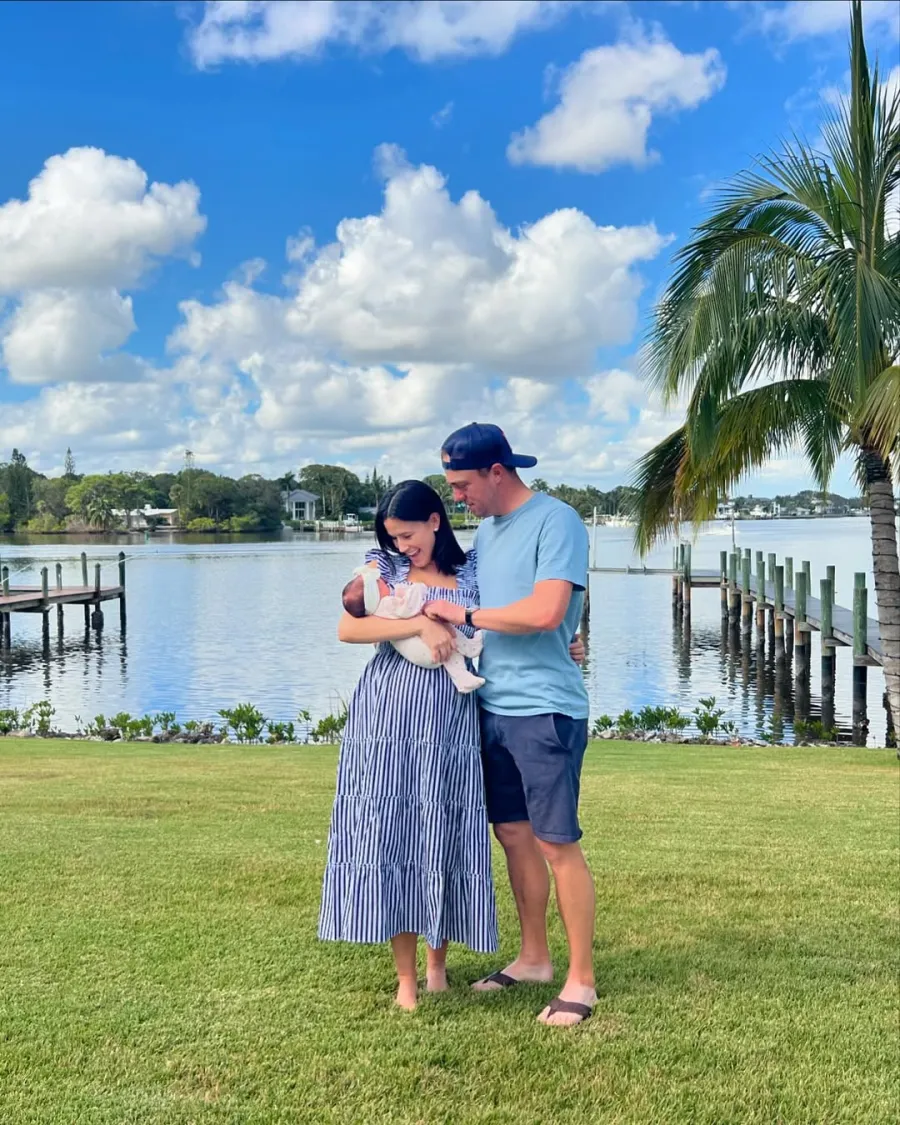 Justin Thomas and Jillian Wisniewski with daughter Molly
