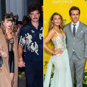 Taylor Swift Travis Kelce Blake Lively and Ryan Reynolds Friendship Timeline Through the Years