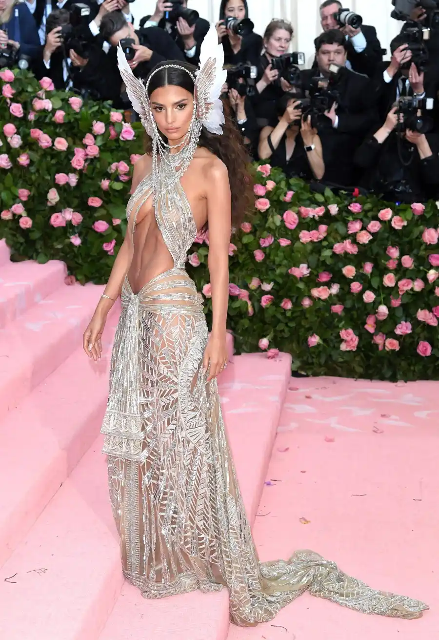 The Most Daring Met Gala Naked Dresses Emily Ratajkowski Beyonce More