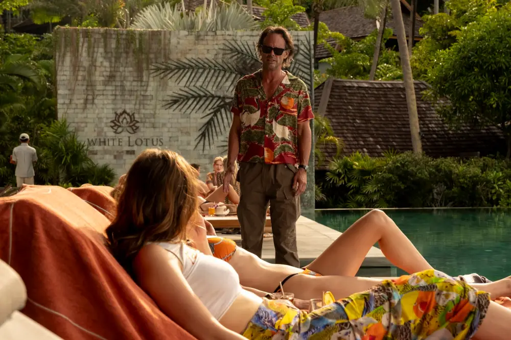 Us Explains Those White Lotus Feud Rumors Specifically Between Walton Goggins and Aimee Lou Wood 1