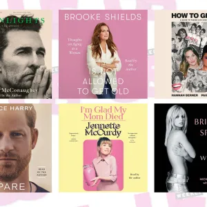 Mathew McConaughey, Prince Harry, Brooke Shields, Hannah Berner, Paige DeSorbo, Brittney Spears and Jennette McCurdy's Audible Books on Amazon