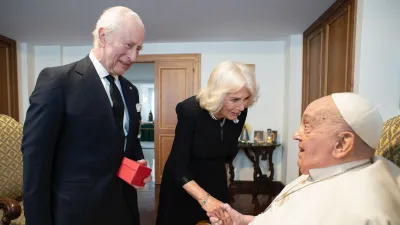 King Charles, Queen Camilla Meet Pope Francis on 20th Wedding Anniversary