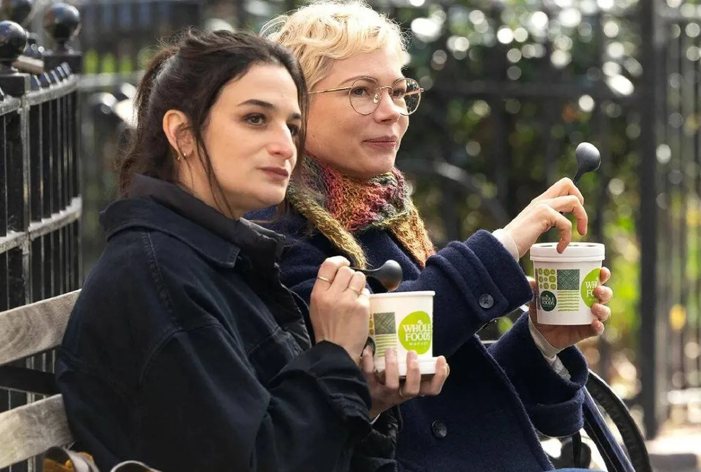 Two women eat soup in 'Dying for Sex.'