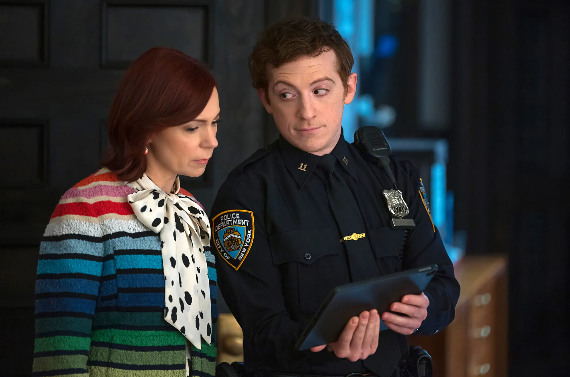 Ethan Slater Brags About Accomplishments in 1st Look at Police Officer Role on CBS Series Elsbeth