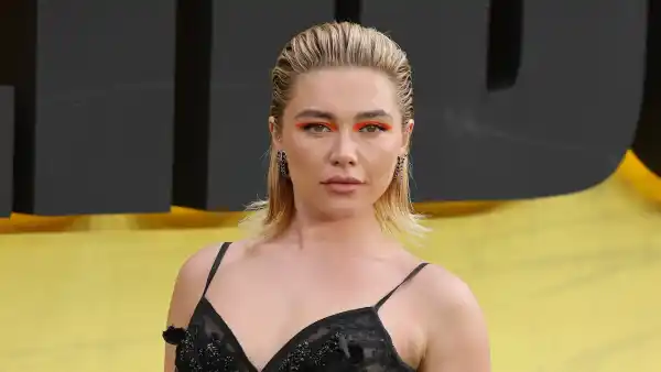 Florence Pugh Rocks See-Through Lace Gown at 'Thunderbolts' Premiere