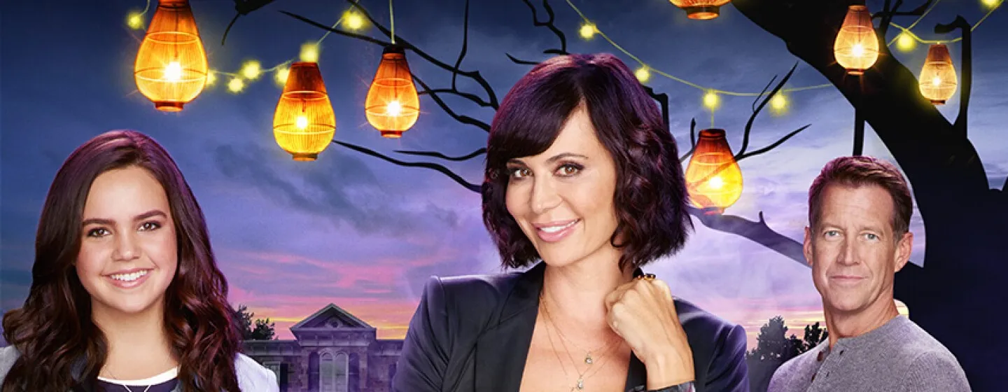 Bailee Madison, Catherine Bell and James Denton in "Good Witch Halloween."