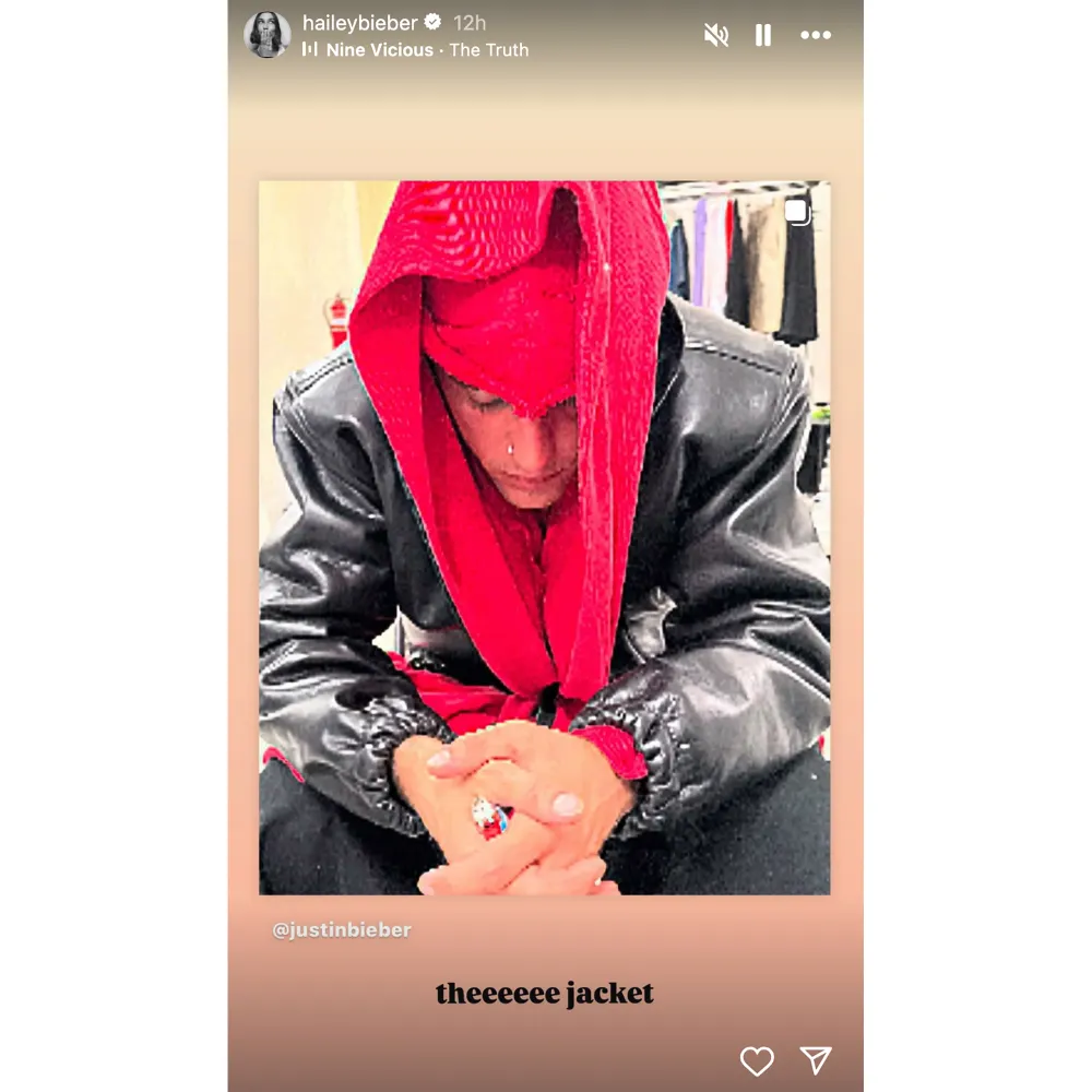 Hailey Bieber Is Creating Her Own Leather Jacket Inspired by Justin Bieber