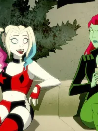 Harley and Ivy sit and talk in Harley Quinn.