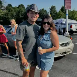 Javi Marroquin and Lauren Comeau